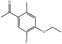 1-(4-Ethoxy-5-fluoro-2-methylphenyl)ethanone Structure