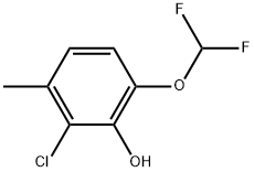 2-Chloro-6-(difluoromethoxy)-3-methylphenol Structure