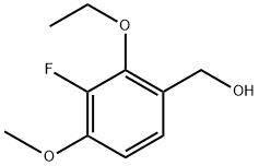 (2-Ethoxy-3-fluoro-4-methoxyphenyl)methanol Structure