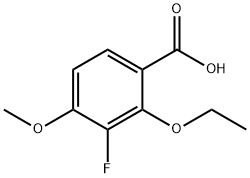 2-Ethoxy-3-fluoro-4-methoxybenzoic acid Structure