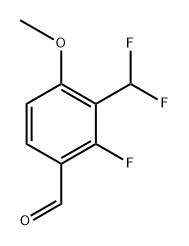 3-(difluoromethyl)-2-fluoro-4-methoxybenzaldehyde Structure