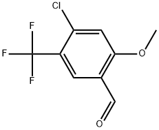 4-Chloro-2-methoxy-5-(trifluoromethyl)benzaldehyde Structure