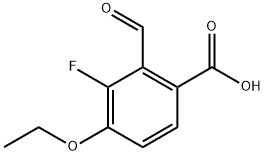 4-Ethoxy-3-fluoro-2-formylbenzoic acid Structure