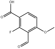 2-Fluoro-3-formyl-4-methoxybenzoic acid Structure