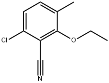 6-Chloro-2-ethoxy-3-methylbenzonitrile Structure