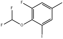 2-(difluoromethoxy)-1-fluoro-3-iodo-5-methylbenzene Structure