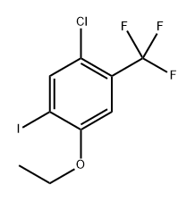 1-chloro-4-ethoxy-5-iodo-2-(trifluoromethyl)benzene Structure