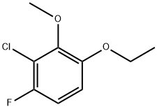 2-chloro-4-ethoxy-1-fluoro-3-methoxybenzene Structure