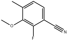 2-fluoro-3-methoxy-4-methylbenzonitrile Structure