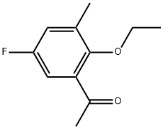 1-(2-Ethoxy-5-fluoro-3-methylphenyl)ethanone Structure