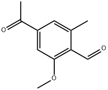 4-Acetyl-2-methoxy-6-methylbenzaldehyde Structure