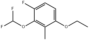 2-(Difluoromethoxy)-4-ethoxy-1-fluoro-3-methylbenzene Structure