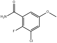 3-Chloro-2-fluoro-5-methoxybenzamide Structure