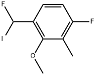 1-(Difluoromethyl)-4-fluoro-2-methoxy-3-methylbenzene Structure