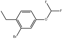 2-Bromo-4-(difluoromethoxy)-1-ethylbenzene Structure