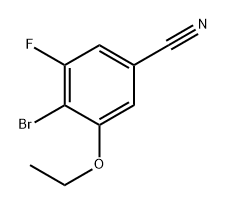 4-Bromo-3-ethoxy-5-fluoro-benzonitrile Structure