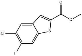 Methyl 5-chloro-6-fluorobenzo[b]thiophene-2-carboxylate Structure