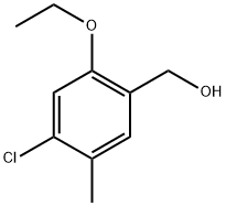 (4-chloro-2-ethoxy-5-methylphenyl)methanol Structure