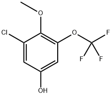 3-chloro-4-methoxy-5-(trifluoromethoxy)phenol Structure