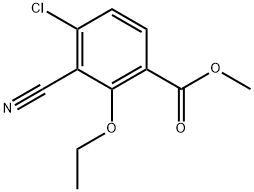 Methyl 4-chloro-3-cyano-2-ethoxybenzoate Structure