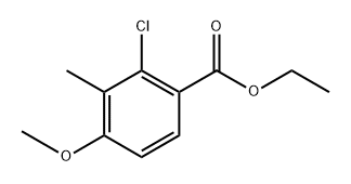 Ethyl 2-chloro-4-methoxy-3-methylbenzoate Structure