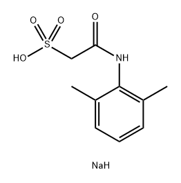 Ethanesulfonic acid, 2-[(2,6-dimethylphenyl)amino]-2-oxo-, sodium salt (1:1) Structure