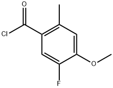 5-Fluoro-4-methoxy-2-methylbenzoyl chloride Structure