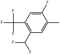 1-(Difluoromethyl)-4-fluoro-5-methyl-2-(trifluoromethyl)benzene Structure