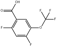 2,4-Difluoro-5-(trifluoromethoxy)benzoic acid Structure