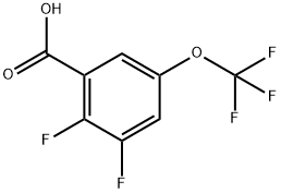 2,3-Difluoro-5-(trifluoromethoxy)benzoic acid Structure