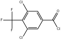 3,5-Dichloro-4-(trifluoromethyl)benzoyl chloride Structure