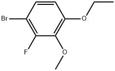 1-Bromo-4-ethoxy-2-fluoro-3-methoxybenzene Structure