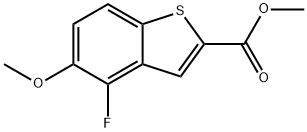 Methyl 4-fluoro-5-methoxybenzo[b]thiophene-2-carboxylate 구조식 이미지