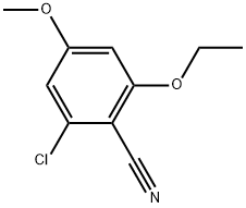 2-Chloro-6-ethoxy-4-methoxybenzonitrile Structure