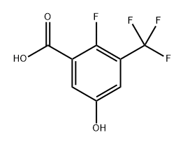 2-fluoro-5-hydroxy-3-(trifluoromethyl)benzoic acid Structure