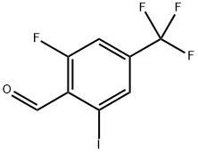 2-fluoro-6-iodo-4-(trifluoromethyl)benzaldehyde 구조식 이미지