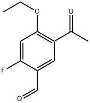 5-acetyl-4-ethoxy-2-fluorobenzaldehyde Structure