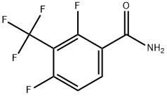 2,4-Difluoro-3-(trifluoromethyl)benzamide Structure