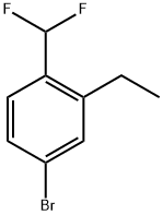 4-Bromo-1-(difluoromethyl)-2-ethylbenzene 구조식 이미지