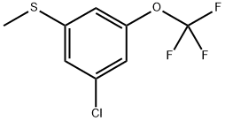 (3-chloro-5-(trifluoromethoxy)phenyl)(methyl)sulfane Structure