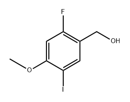 (2-fluoro-5-iodo-4-methoxyphenyl)methanol Structure