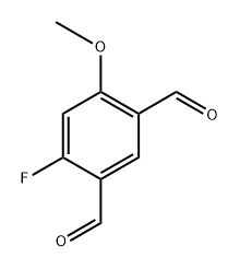 4-Fluoro-6-methoxyisophthalaldehyde Structure