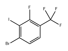 1-bromo-3-fluoro-2-iodo-4-(trifluoromethyl)benzene Structure