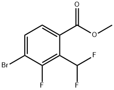 Methyl 4-bromo-2-(difluoromethyl)-3-fluorobenzoate Structure