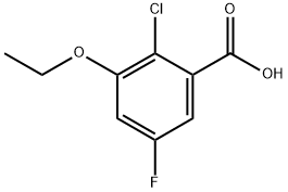 2-Chloro-3-ethoxy-5-fluorobenzoic acid 구조식 이미지