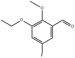 3-Ethoxy-5-fluoro-2-methoxybenzaldehyde Structure