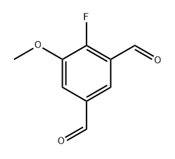 4-Fluoro-5-methoxyisophthalaldehyde Structure