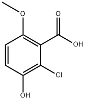 2-chloro-3-hydroxy-6-methoxybenzoic acid 구조식 이미지