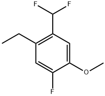 1-(Difluoromethyl)-2-ethyl-4-fluoro-5-methoxybenzene Structure