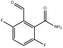 3,6-difluoro-2-formylbenzamide Structure